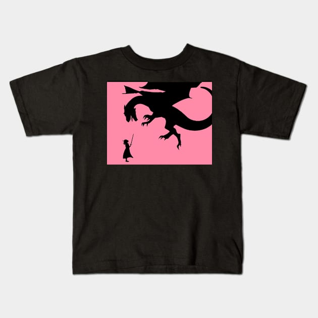 She Will Win Version 3 Kids T-Shirt by Emma Lorraine Aspen